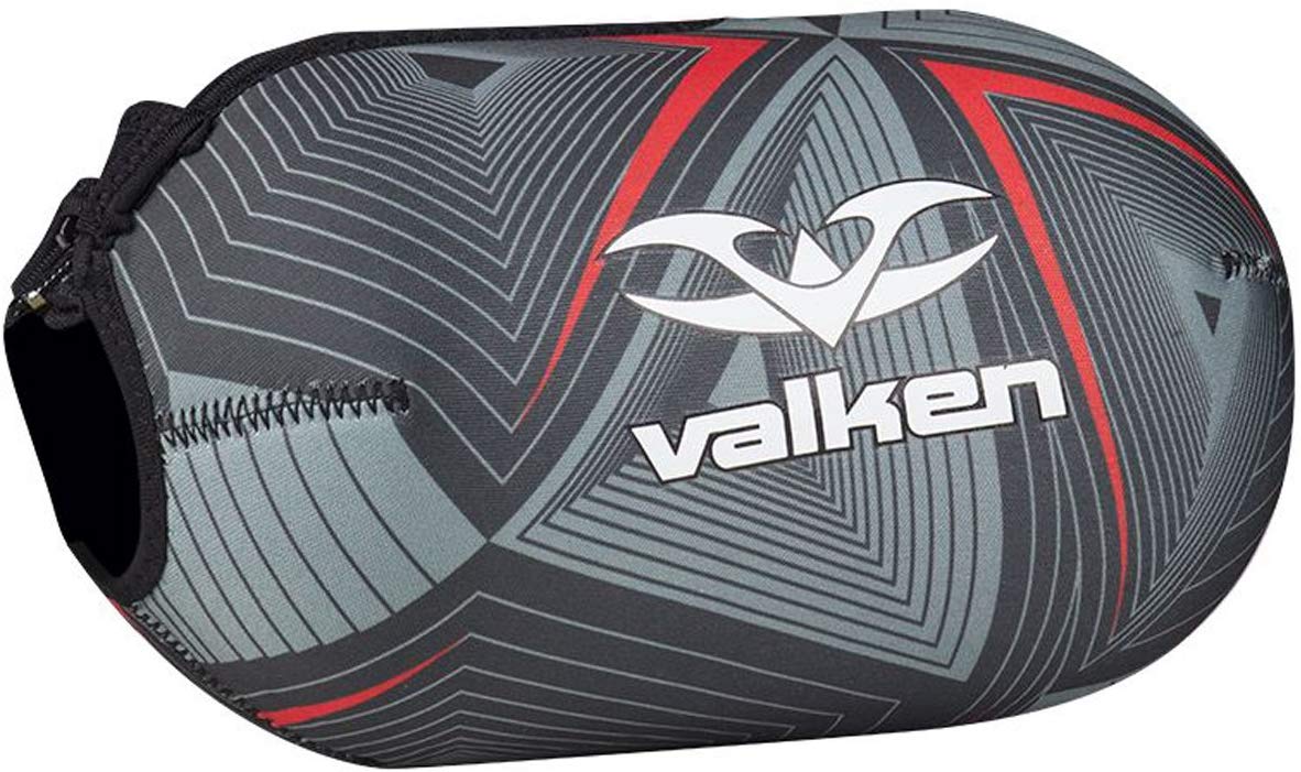Valken Redemption Vexagon 68ci Tank Cover - Grey / Red - Valken Paintball
