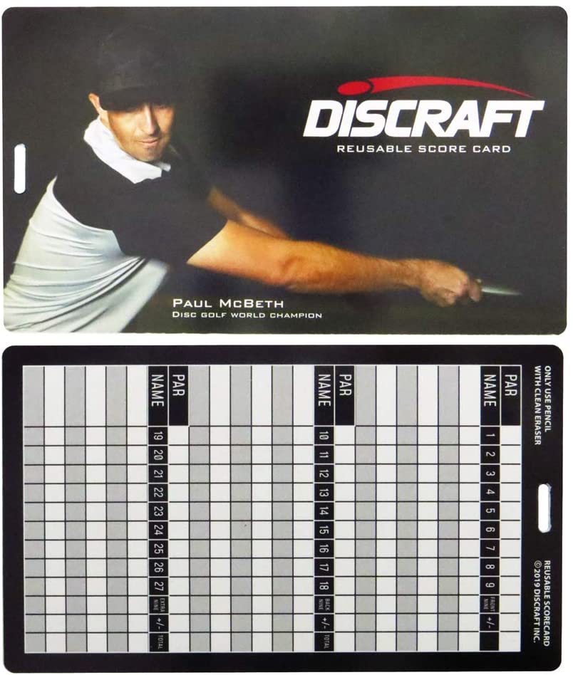 Discraft Erasable Score Card - Discraft