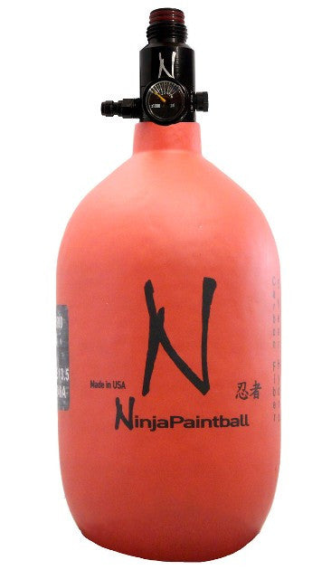 Ninja 68ci 4500psi HPA Tank Dura Red - Ninja Paintball