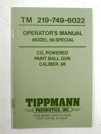 Tippmann 68 Special Manual - Tippmann Sports
