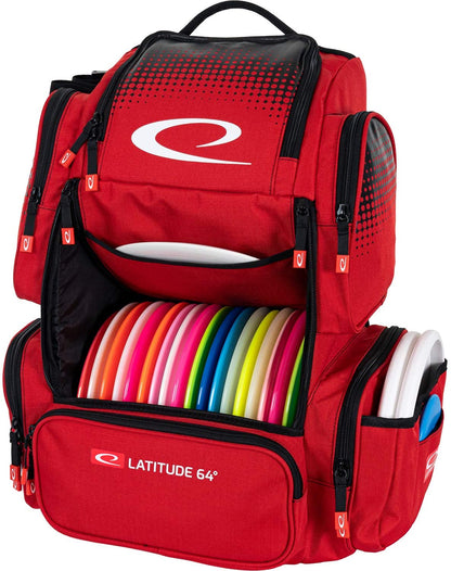 Latitude 64 Luxury E4 backpack Disc Golf Bag - Red - Latitude 64