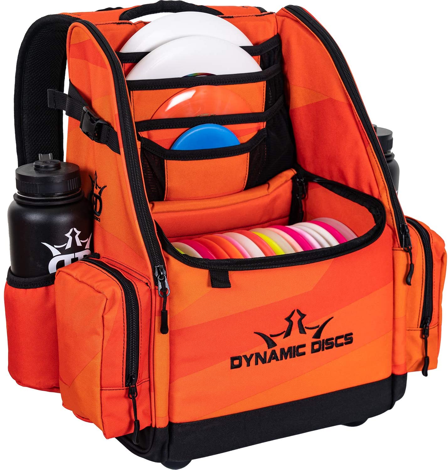 Dynamic Discs Commander Cooler Backpack Disc Golf Bag - Infrared Orange - Dynamic Discs