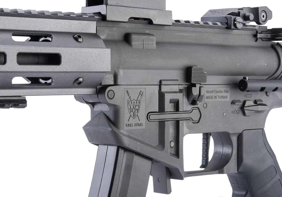 King Arms PDW 9mm SBR Airsoft AEG Rifle w/ M-LOK - Grey