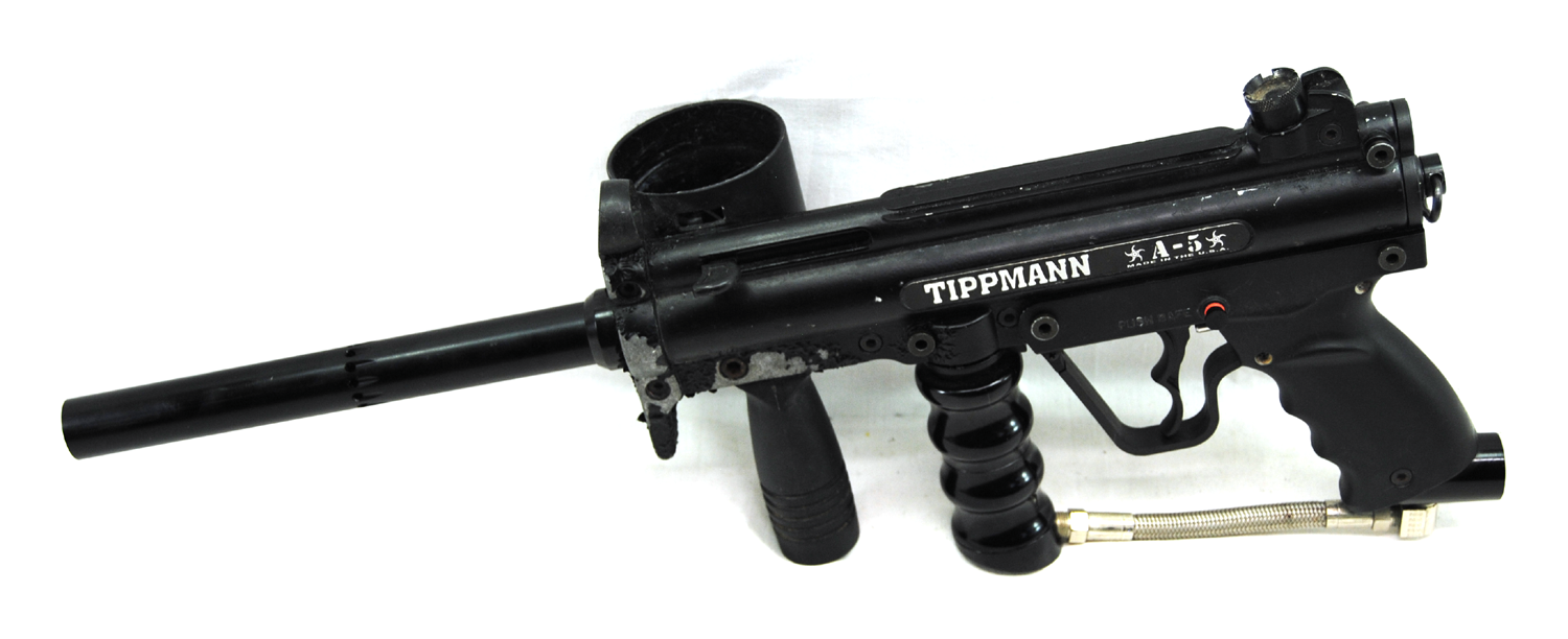 Used Tippmann A5 w/ Expansion Chamber - Black - Tippmann Sports