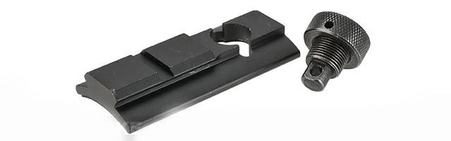 All-Platform Real Steel Retractable Harris Type Bipod (RIS + Stud Sniper Mount) - Evike