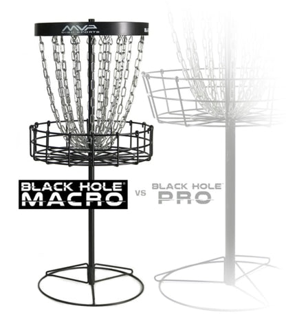 MVP Black Hole Macro Disc Golf Target (Basket) - Black