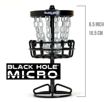 MVP Black Hole Micro Disc Golf Target (Basket) - Black
