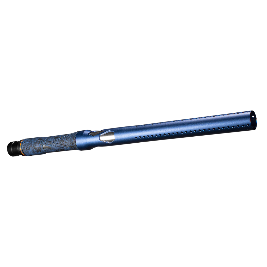 CRBN Carbon IC Paintball Barrel - Graphic Blue - Autococker Thread
