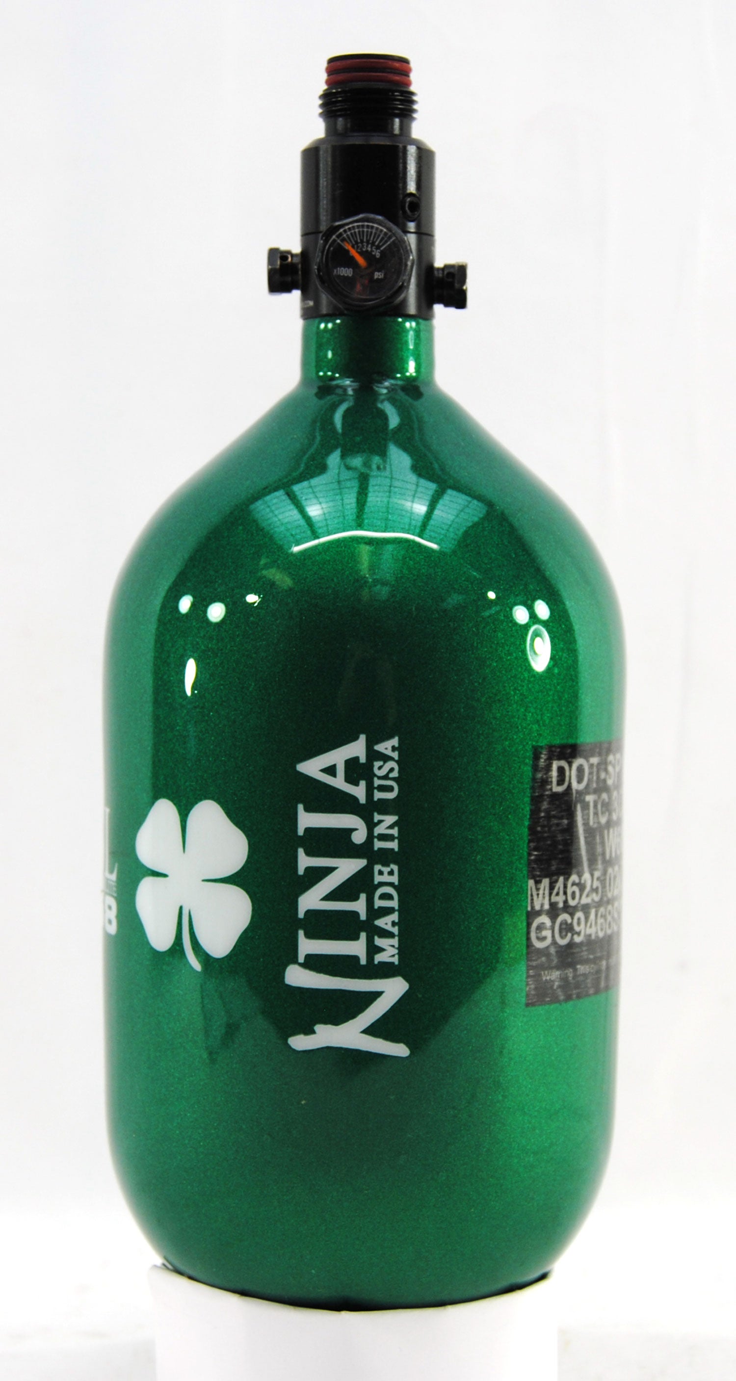 Ninja 68ci 4500psi HPA Tank - Limited Edition St. Patrick's Day Lucky Clover - Ultralite Regulator - Ninja Paintball
