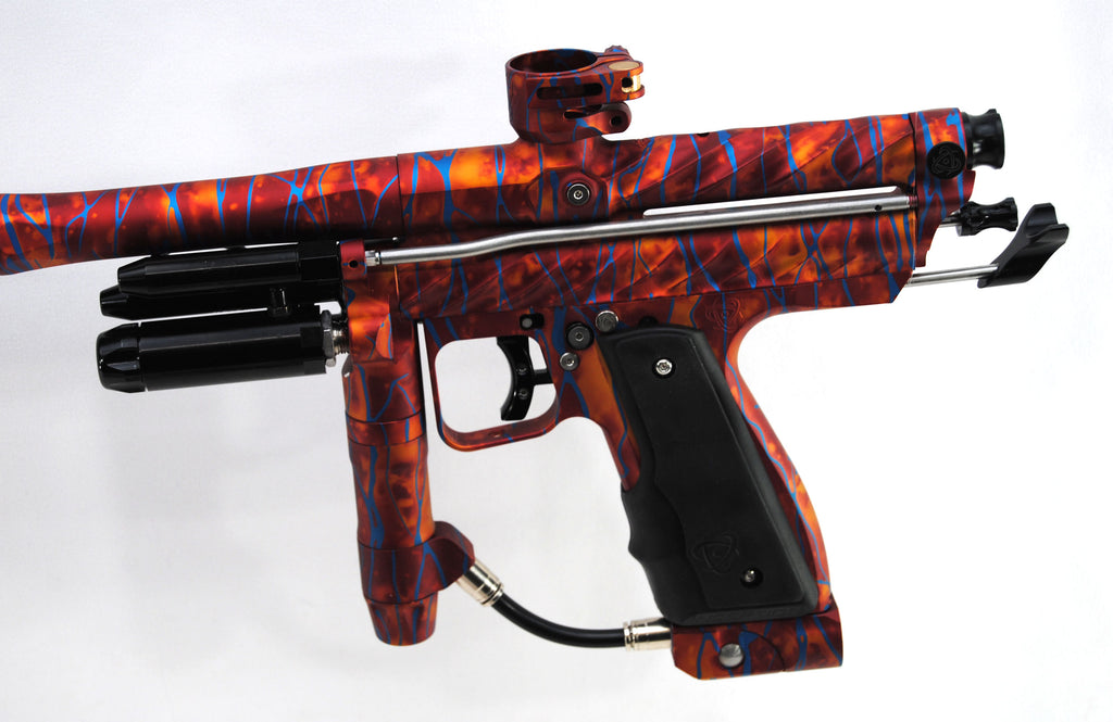 Inception Autococker Inception Designs Retro Ripper Mini Autococker - Orange/Red Acid Wash