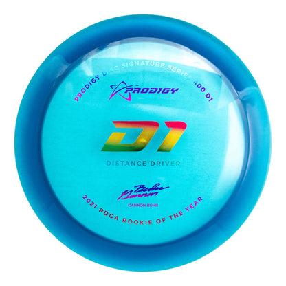 Prodigy D1 Distance Driver Disc - 400 Plastic - Gannon Buhr 2022 Signature Series