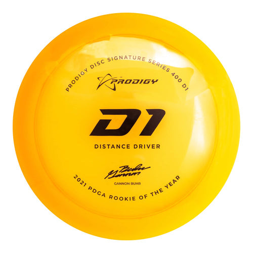 Prodigy D1 Distance Driver Disc - 400 Plastic - Gannon Buhr 2022 Signature Series