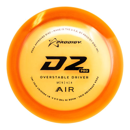 Prodigy D2 Pro Distance Driver Disc - AIR Plastic
