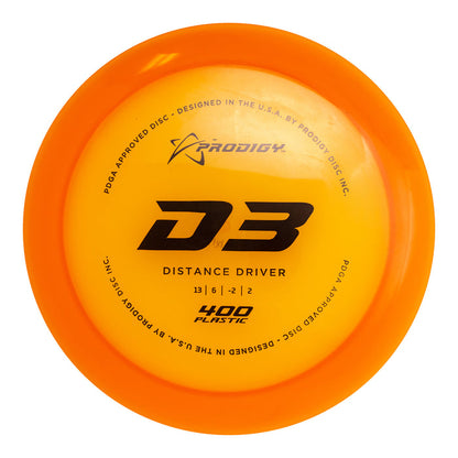 Prodigy D3 Distance Driver Disc - 400 Plastic