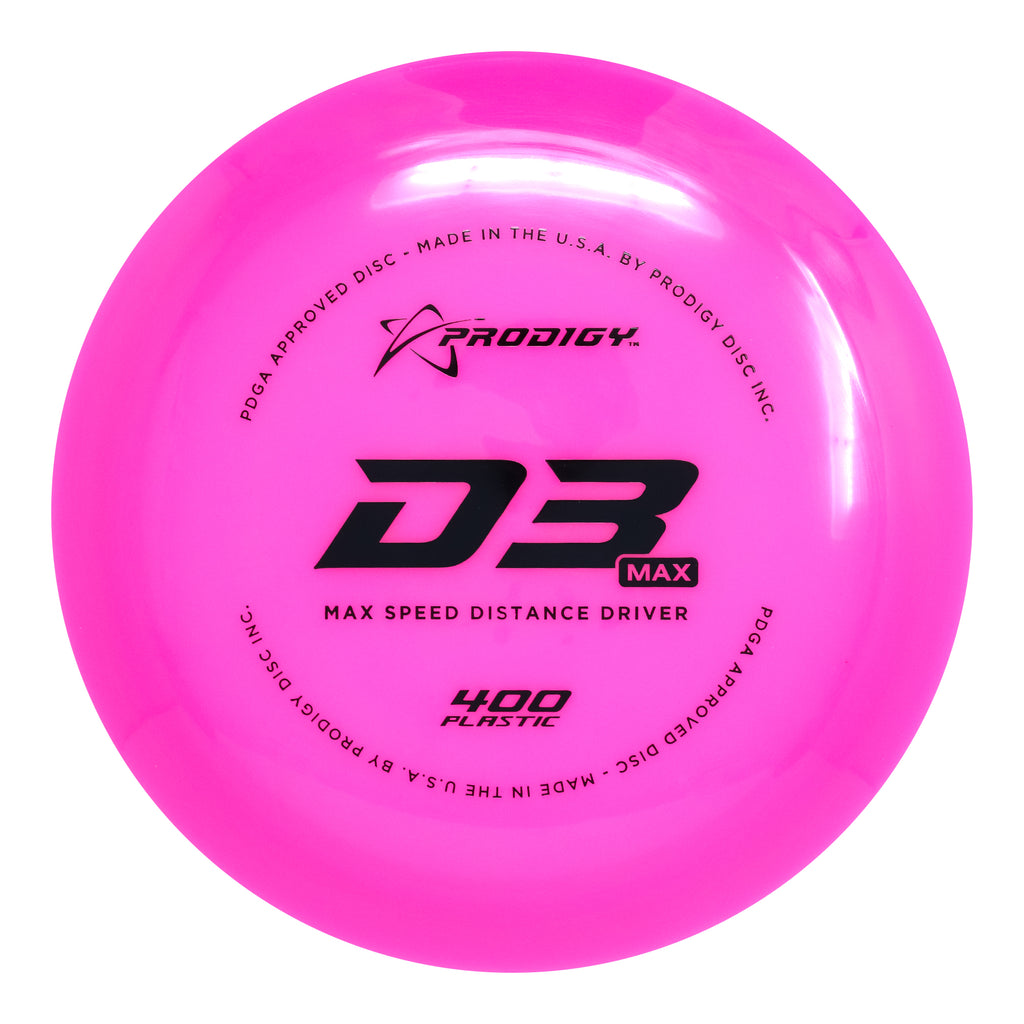 Prodigy D3 Max Distance Driver Disc 400 Plastic