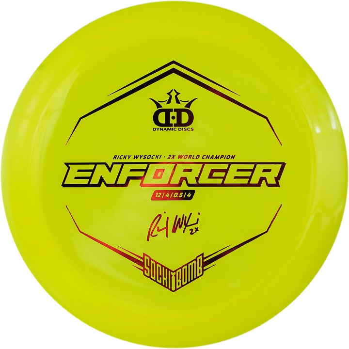 Dynamic Discs Lucid-X Enforcer Disc Ricky Wysocki Sockibomb Stamp – PB ...