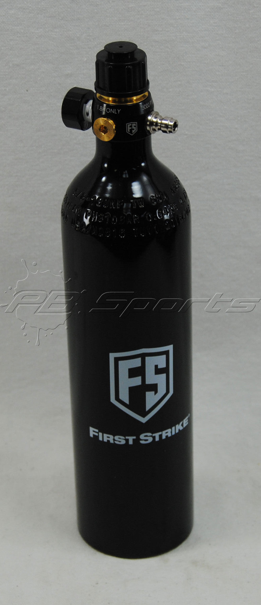 First Strike Paintball Black 26/3000 26ci HPA Nitrogen Tank PB Sports LLC