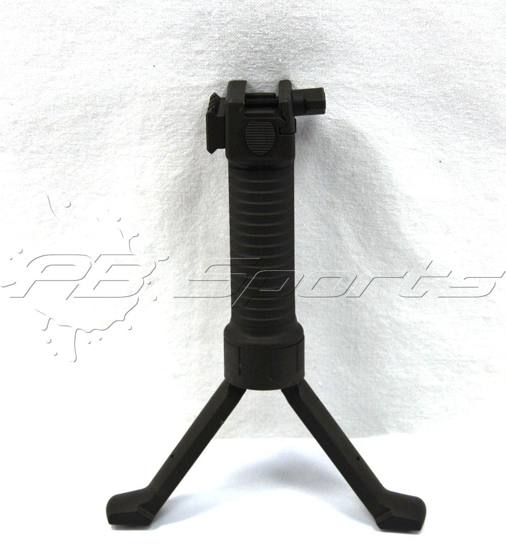TacFire Heavy Duty OD Green Paintball Airsoft Bipod with Grip Tactical Scenarios - TACFIRE