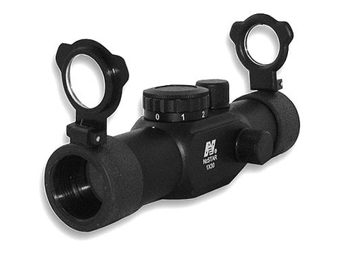 NcSTAR Red Dot Sight 1x30 T-Style Red Dot Weaver Base - NC Star