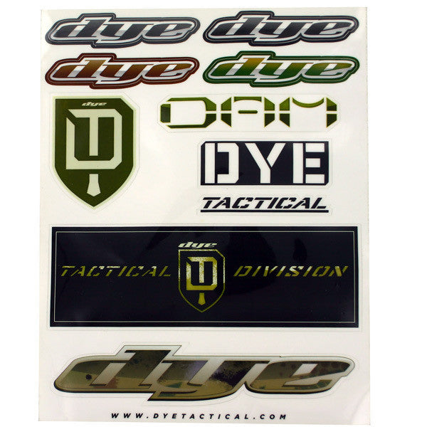 Dye Tactical Sticker Sheet - DYE