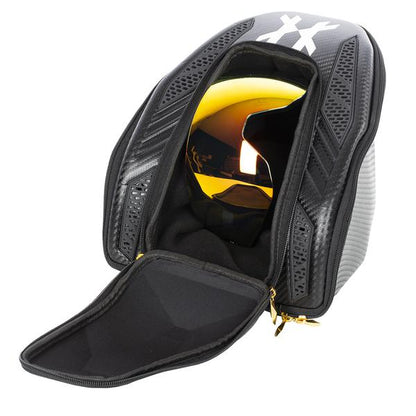 HK Army Exo Goggle Case - Black Carbon Fiber w/ Gold Zipper - HK Army