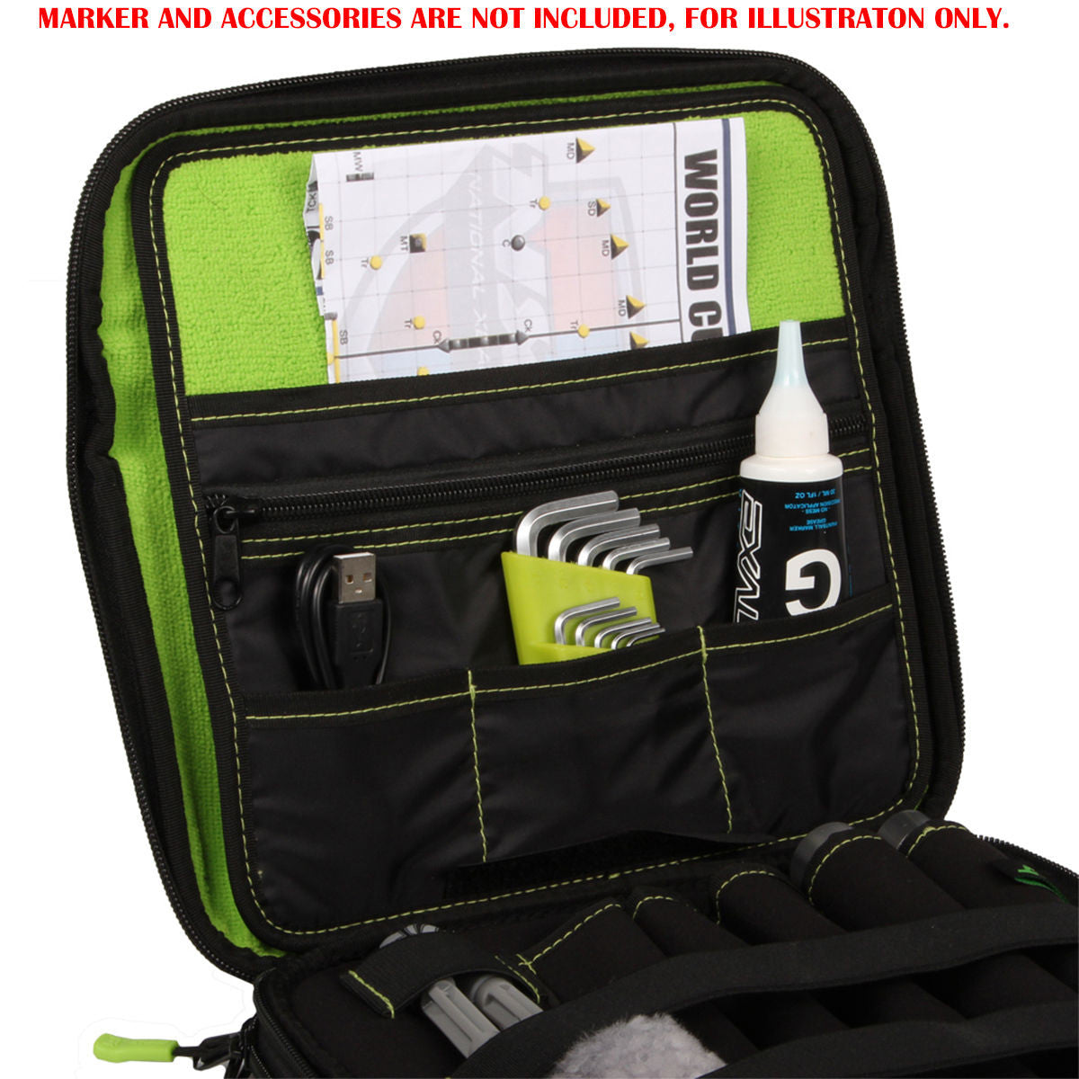 Exalt Marker Bag / Case - Black/Lime - Exalt