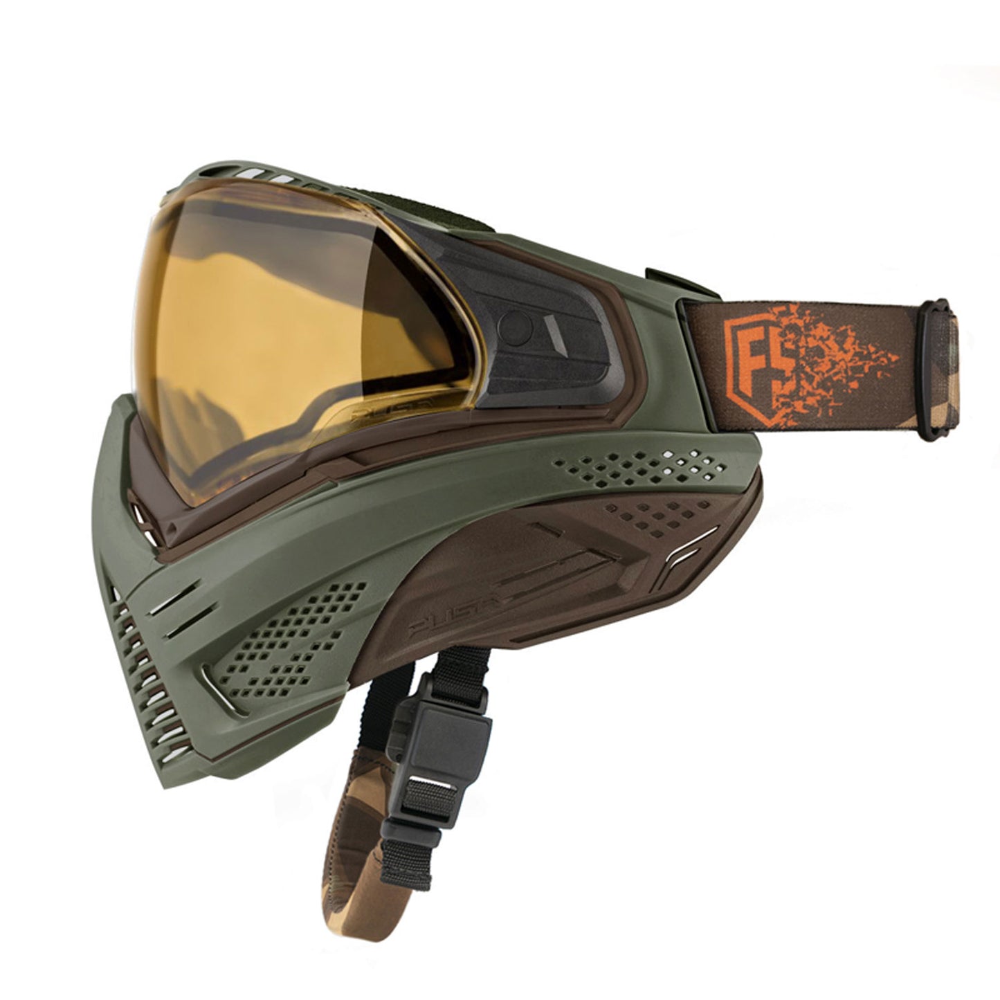 First Strike Push Unite Paintball Goggle - Olive/Brown - First Strike