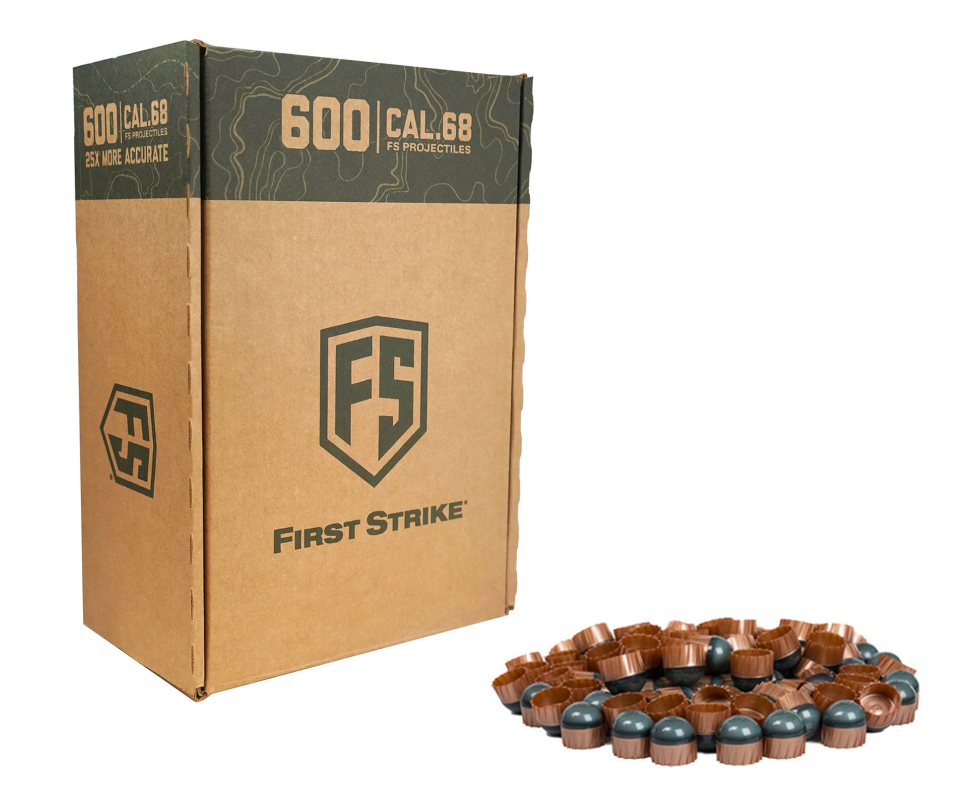 First Strike Rounds - 600 Count - Smoke/Copper - Blue Fill - First Strike