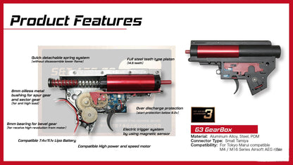 Cybergun Licensed Colt Sportsline M4 AEG Airsoft Rifle w/ G3 Micro-Switch Gearbox & Daniel Defense 9" Rail - Black