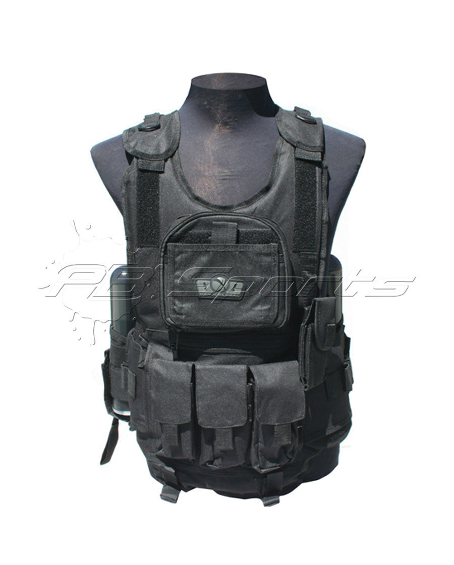 GxG Tactical Paintball Vest - Black - GxG