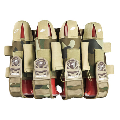 Social Paintball Grit Pack Harness 4+7 - Coyote Tan Woodland - Social Paintball