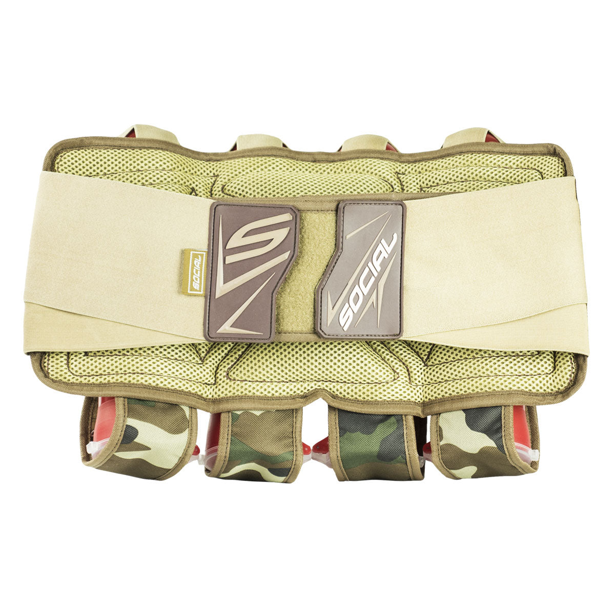 Social Paintball Grit Pack Harness 4+7 - Coyote Tan Woodland - Social Paintball