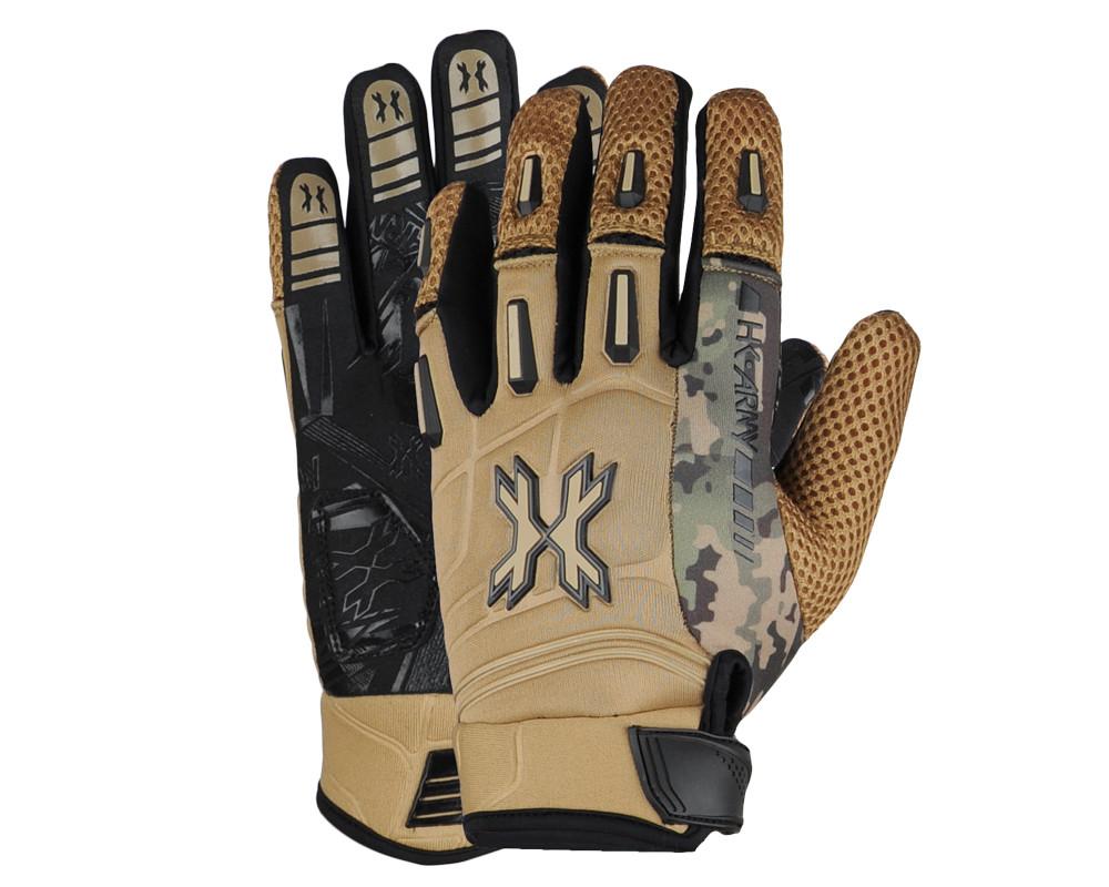 HK Army Pro Gloves Full Finger -Tan Camo - Small - HK Army
