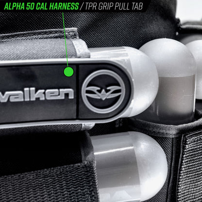 Valken Alpha 5 Pack .50 Cal Paintball Harness - Black/Grey