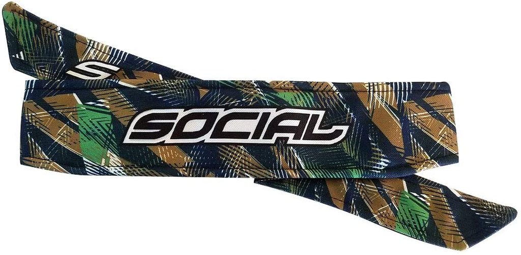 Social Paintball Grit Deluxe Long Tie Headband Hyper Camo