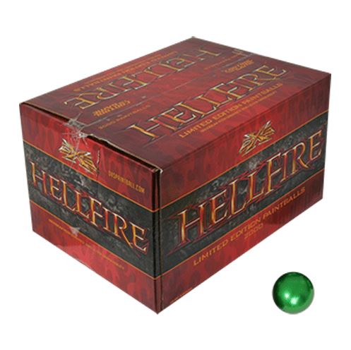 Draxxus Paintball Hellfire Paintballs - 2000 Count - Green Shell / Yellow Fill - Empire