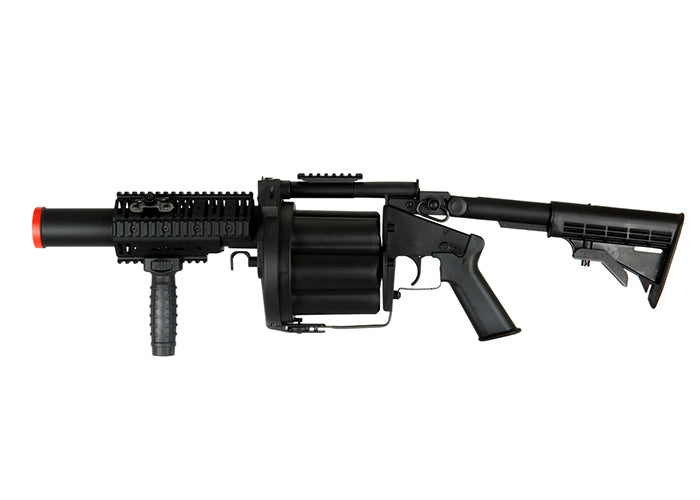 ICS MGL Full Size Airsoft Revolver Grenade Launcher Black - ICS