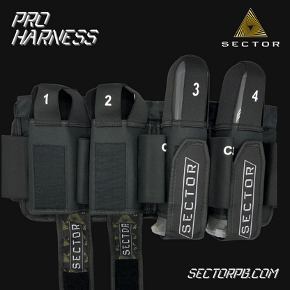 Sector Paintball Pro Harness 4+7 Black