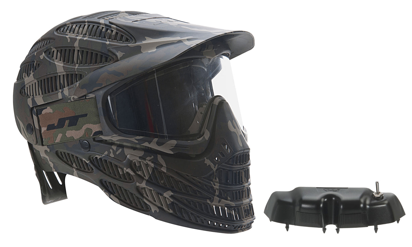 JT Spectra Flex 8 Full Head Paintball Mask - Camo + Vortex II Fan