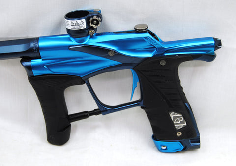 Used Planet Eclipse Ego LV1 Paintball Marker- Blue / Gold w/ Blade