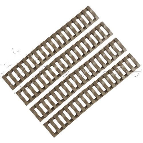 Killhouse Ladder Rail Cover System for 20mm Rail Systems (Tan) - Killhouse Weapons Systems