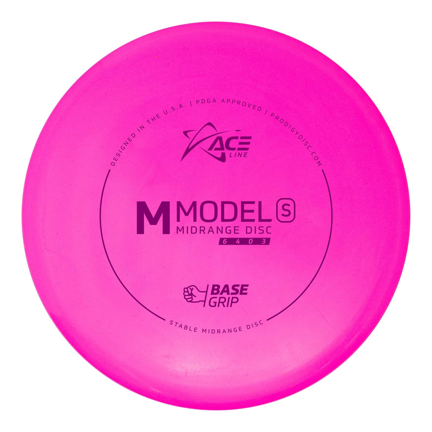 Prodigy Ace Line M Model S Midrange Disc - Basegrip Plastic