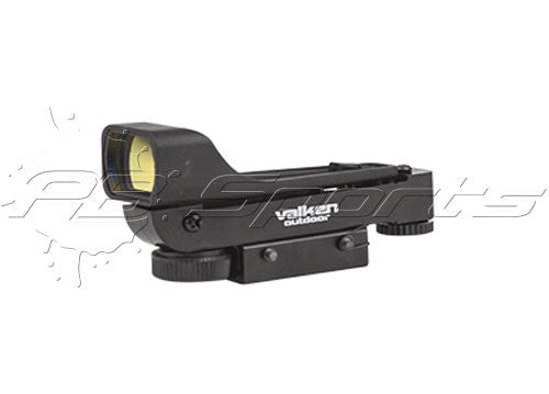 Molded Red Dot Sight - Dual Mount Rail Mounted Optic for Paintball and Airsoft - Valken Paintball