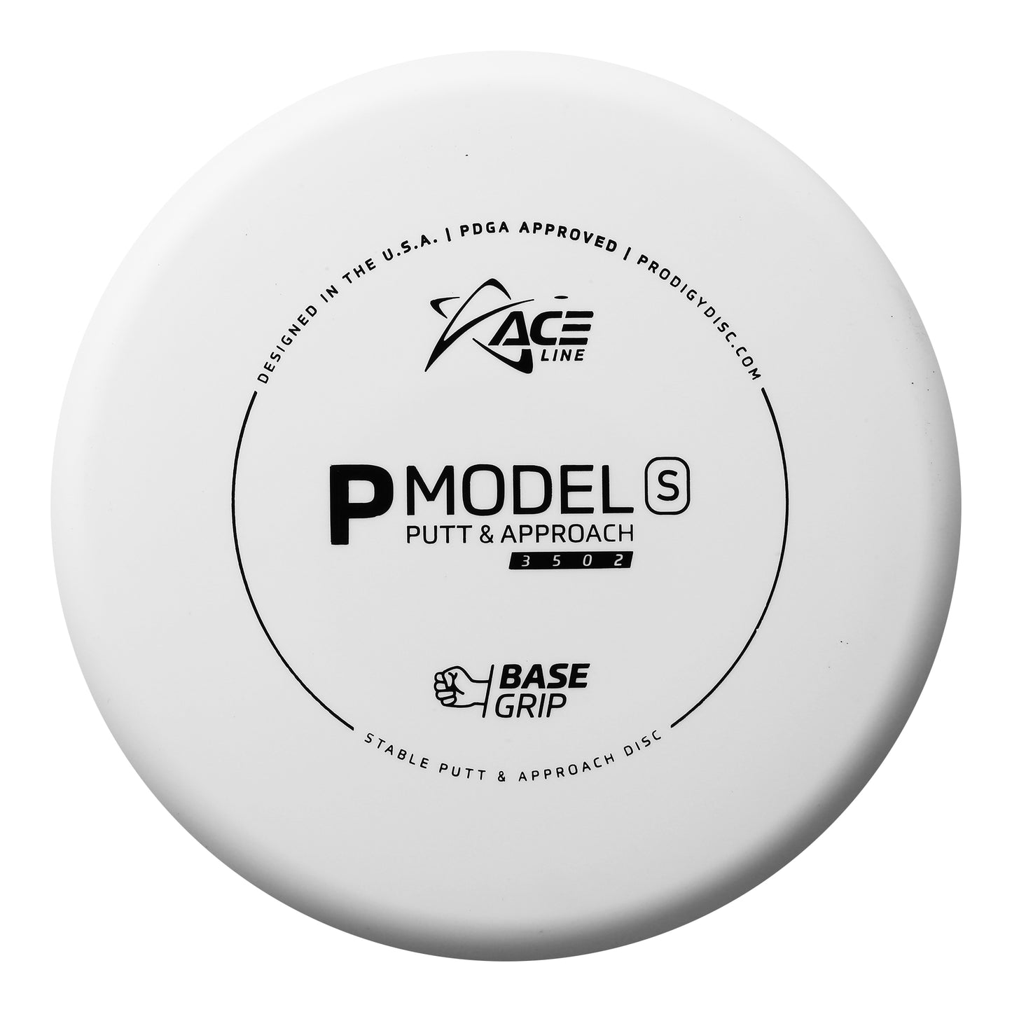 Prodigy Ace Line P Model S Putt & Approach Disc - Basegrip Plastic