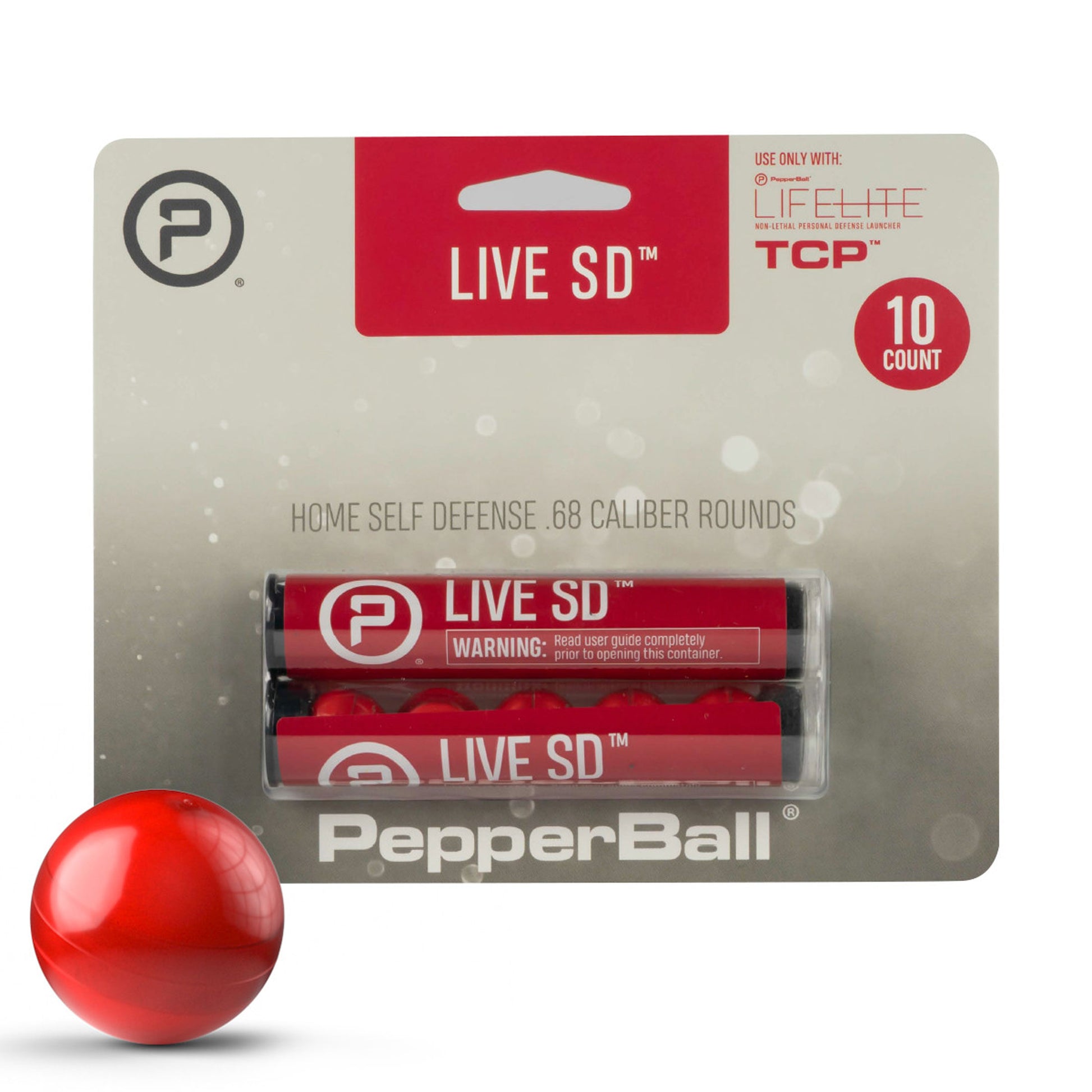PepperBall Live SD Projectiles - 10 Rounds - Pepperball
