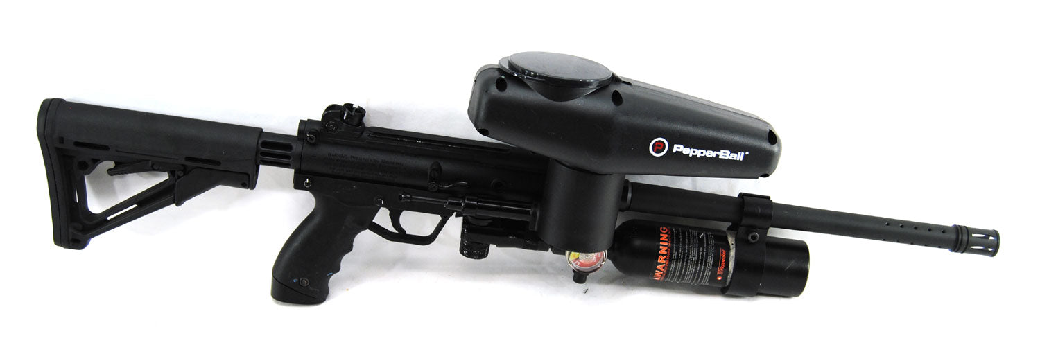 Used Pepperball Gun TAC 700 w/ E-Grip &amp; FS 90 Degree Rotary On/Off ASA - Pepperball