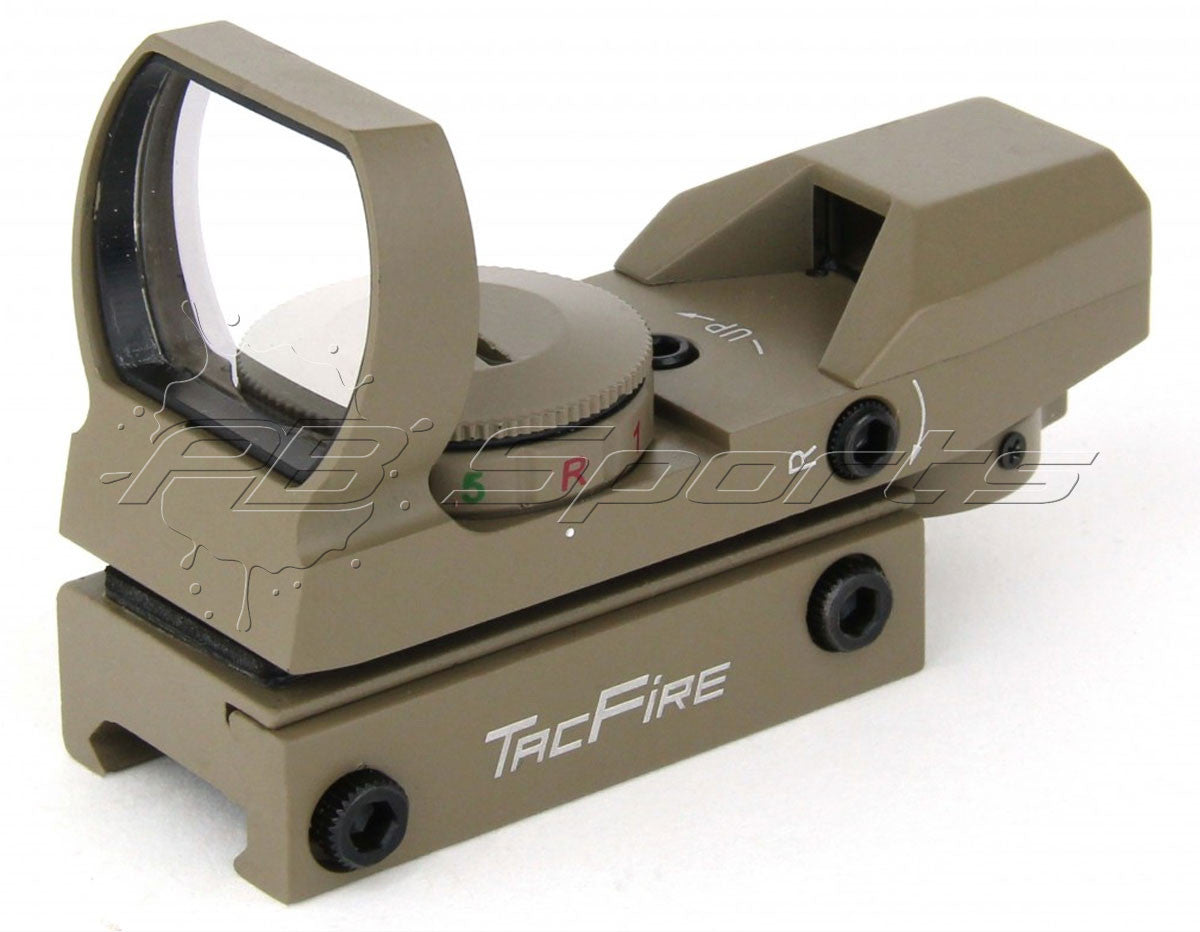TACFIRE Tactical Dual Illuminated Multi Retical Sight - FDE - TACFIRE