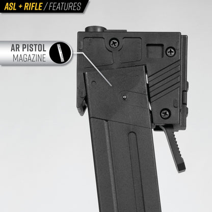 Valken ASL+ Series AEG Kilo45 Airsoft Rifle - Black - Valken