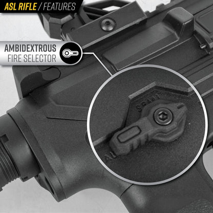 Valken ASL+ Series AEG Kilo45 Airsoft Rifle - Black - Valken