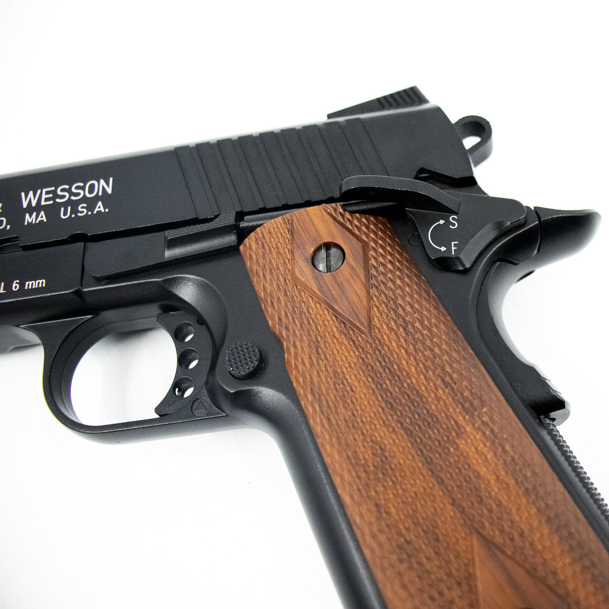 Valken / Smith & Wesson 1911 Tac Gen3 CO2 Blowback Airsoft Pistol - Black/Brown